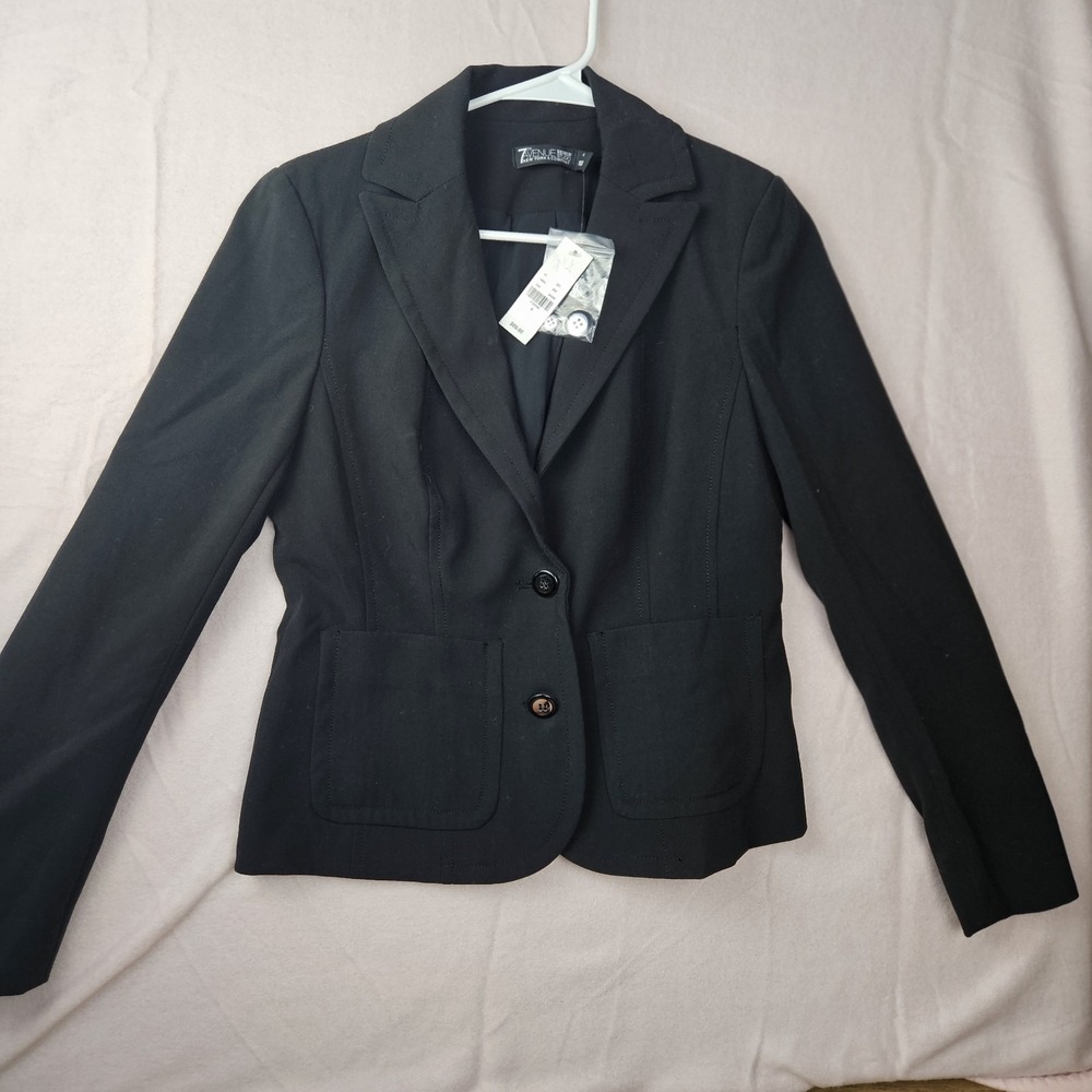 New York and Company 7th Avenue Suiting Collection Blazer Black Size 6 VN120006